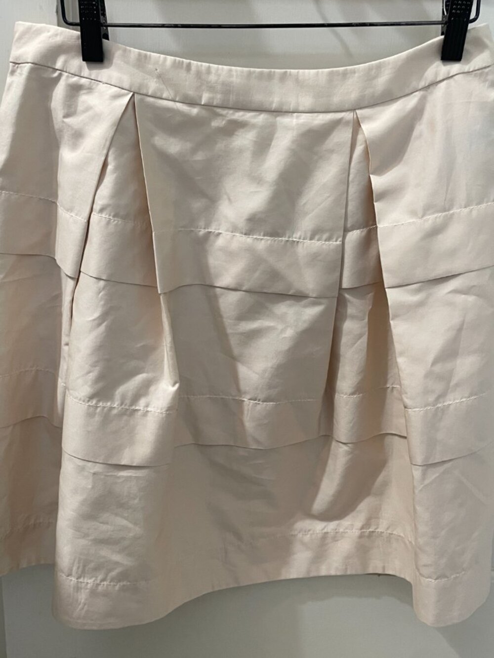 J.Crew Gateau Skirt Cotton Sateen in a champagne Size 6 - Picture 2 of 5